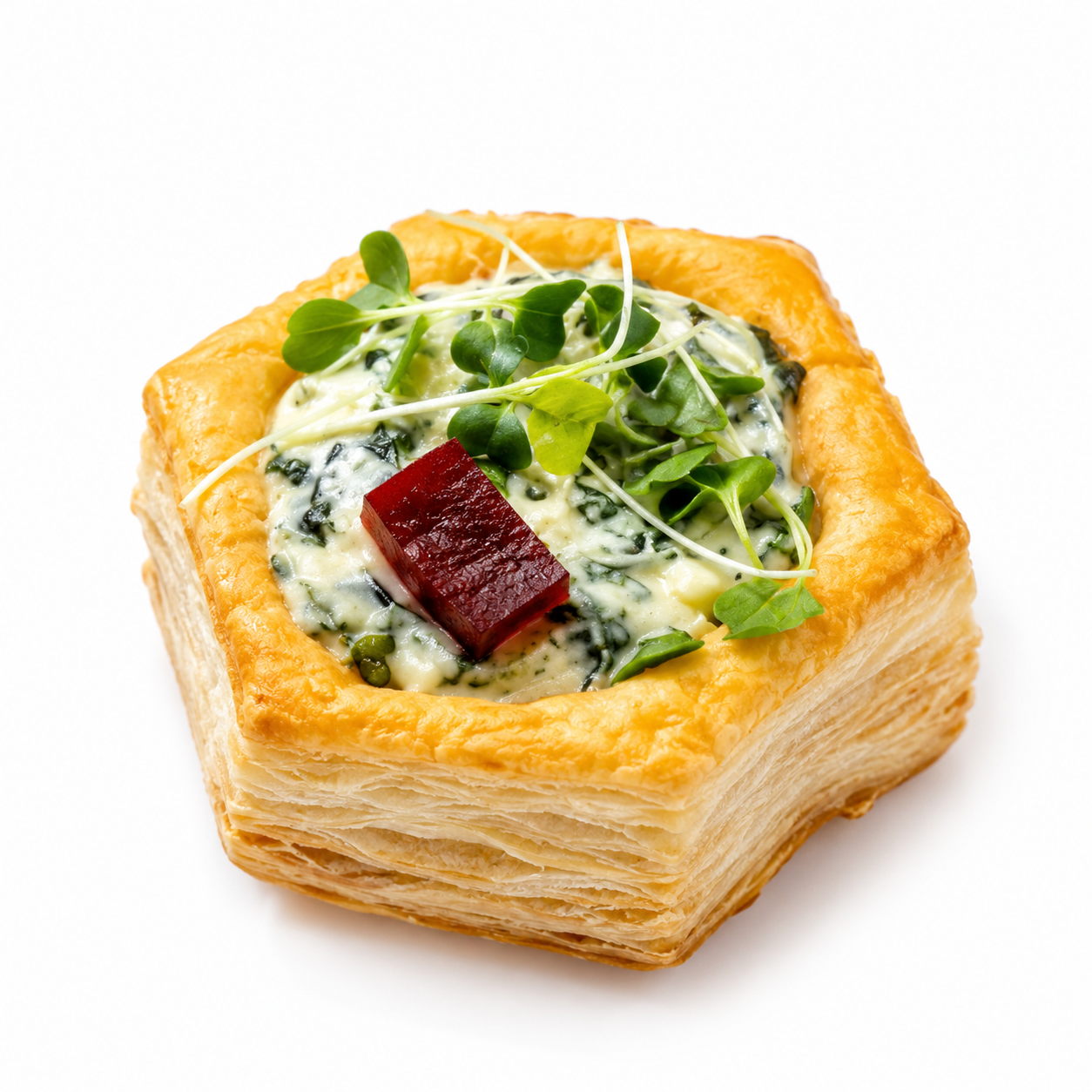 Spinach Vol au Vents (per dozen)