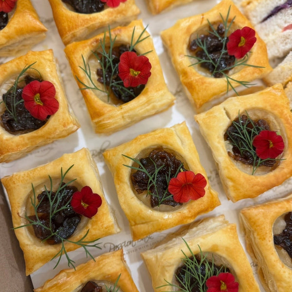 Glazed Mushroom Puffs