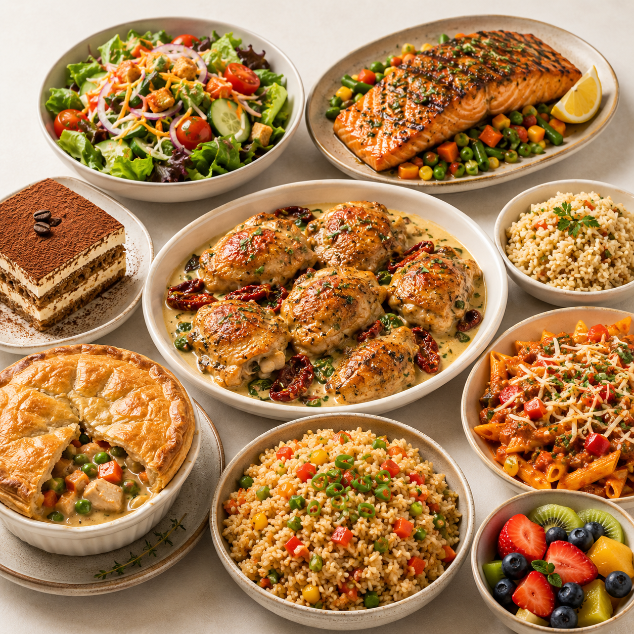 Catering — Continental Menu (per person)
