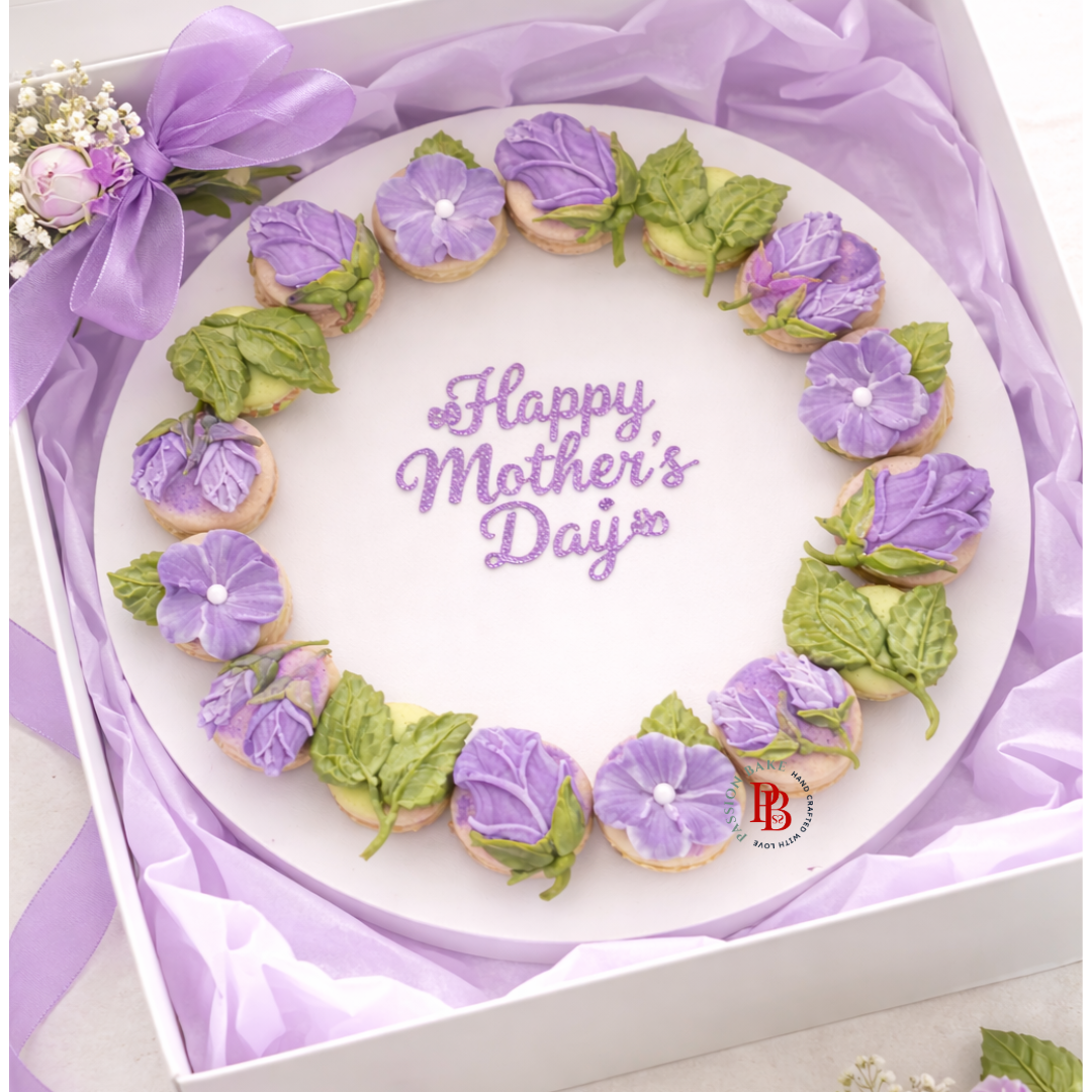 Mothers Day Macaron Wreath