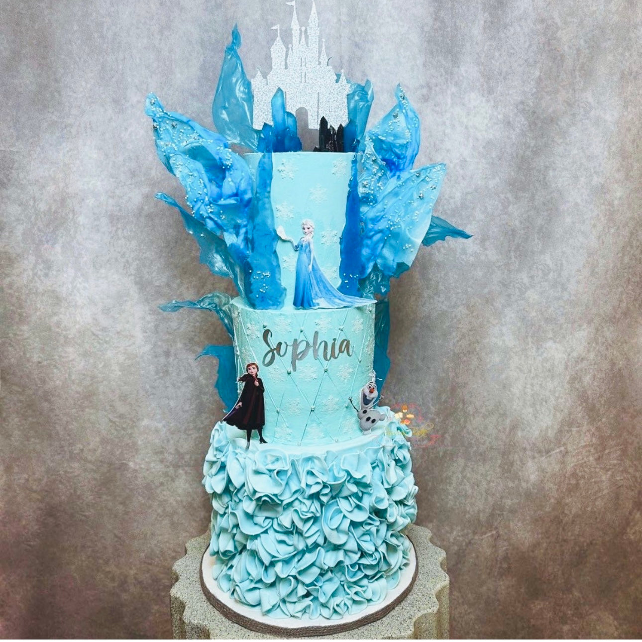 Frozen Themed Birthday Cake