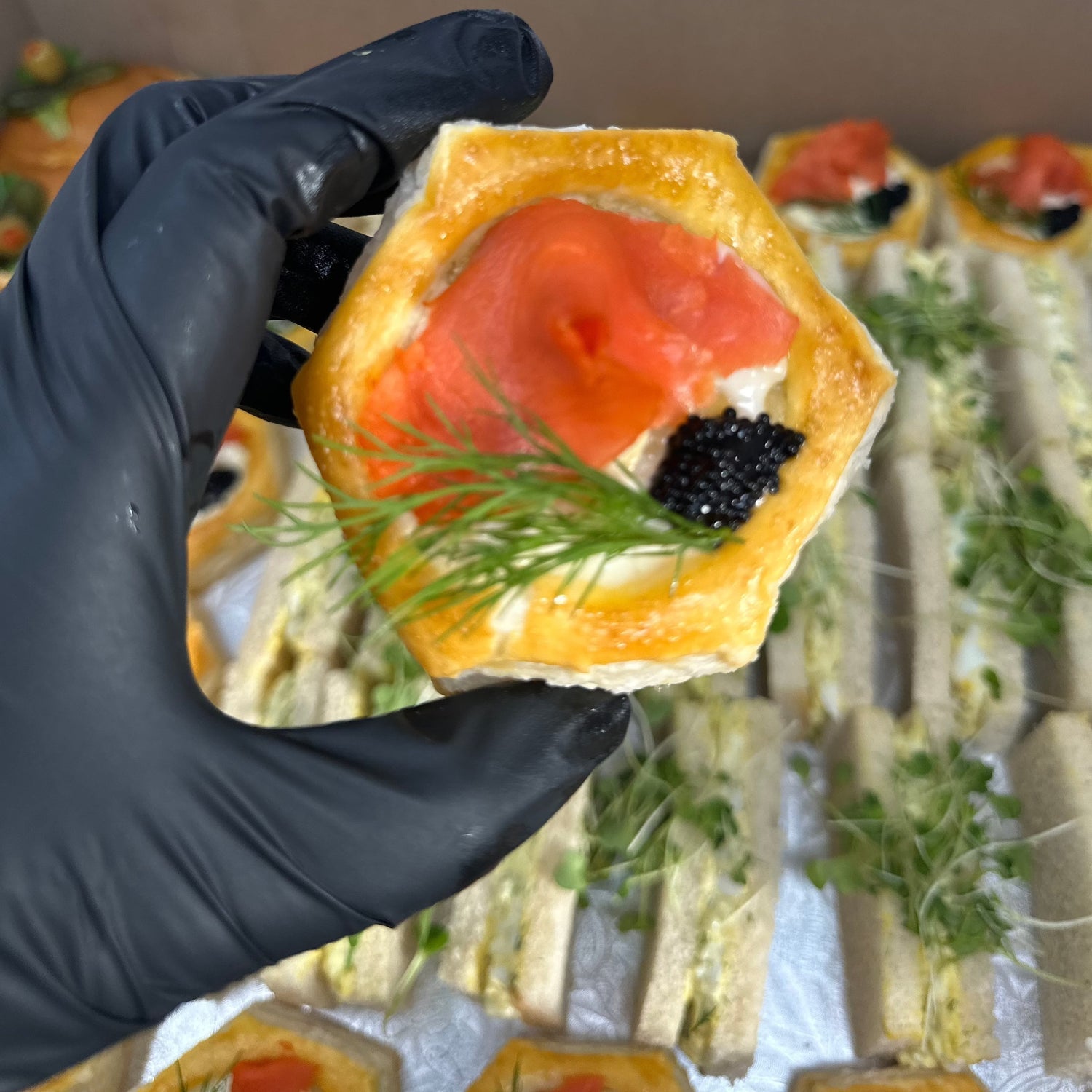 Smoked Salmon Vol Au Vents (per piece)