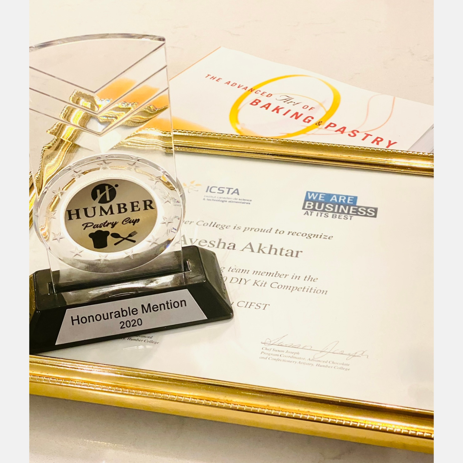 Honourable Mention — Advanced Baking & Pastry 2020